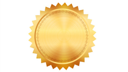 Gold medal disc design vector material