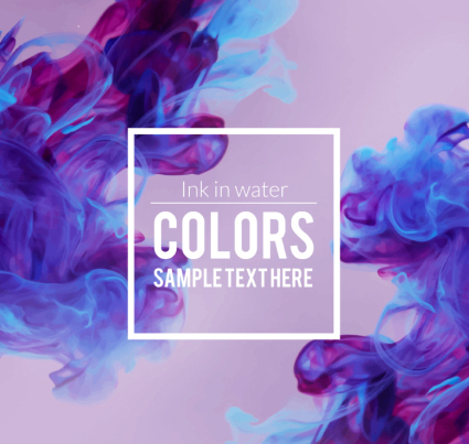 Pigment background vector material in water