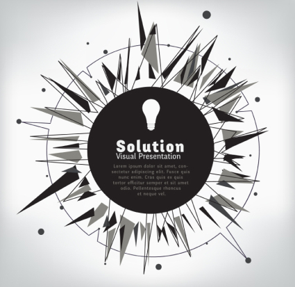 Fashion geometry circular vector material