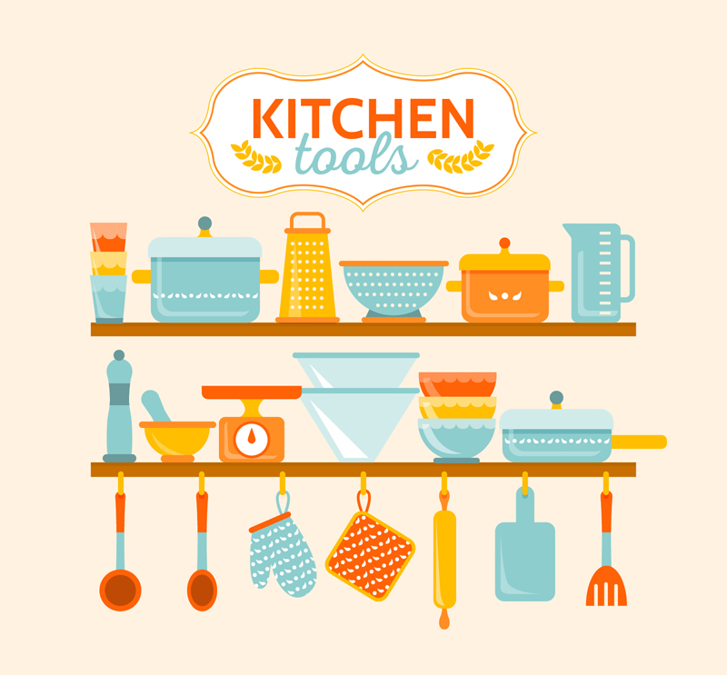 Color Kitchen vector material