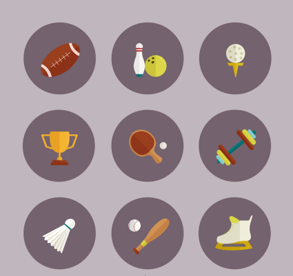 9 creative campaign elements icon vector material