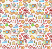 Cartoon travel background element vector material