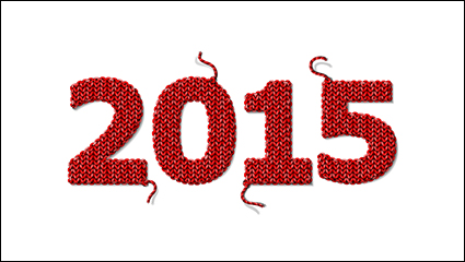 2015 wool knit WordArt vector material