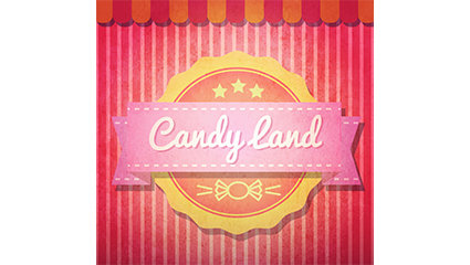 Creative candy label vector material world