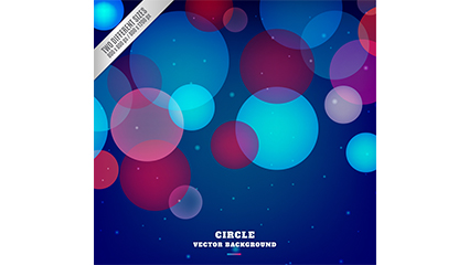 Creative circular background design vector material