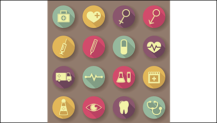16 of the flat medical icon vector