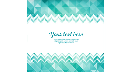 Green wavy curve border background vector
