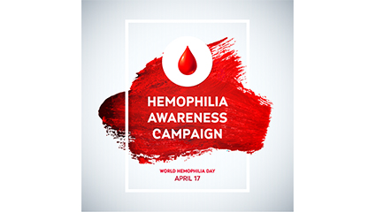 World Hemophilia Day poster vector material
