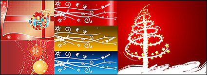 festive Christmas vector illustration material