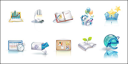 Beautiful vista style icons vector material-3