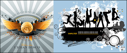 disco music design element vector material