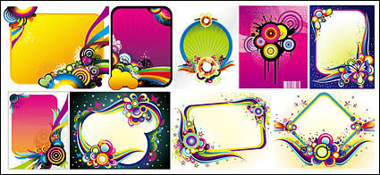 Designed several trends illustrator vector material