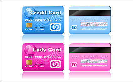 Beautiful card vector material