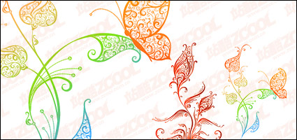beautiful pattern vector material