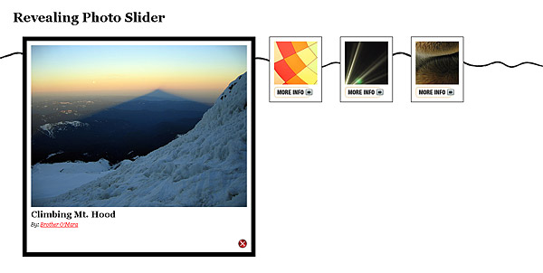 JQuery-based contraction and to enlarge photo quality (JS + CSS)