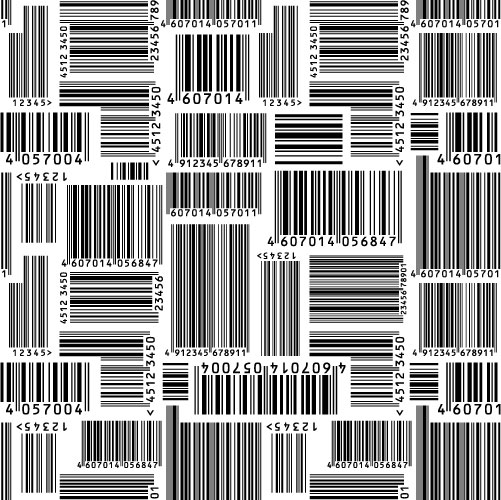 Bar code vector material