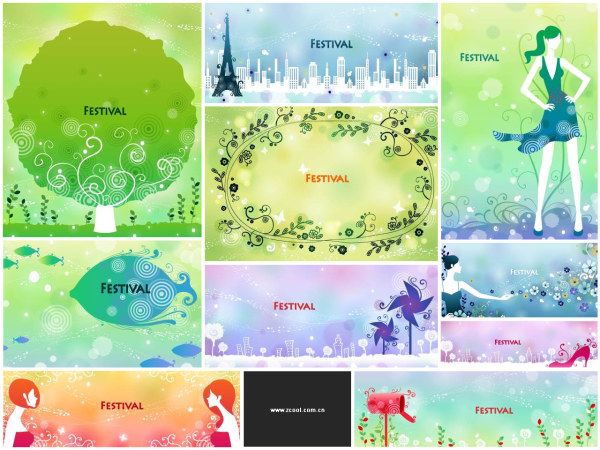 FESTIVAL Beautiful pattern vector 