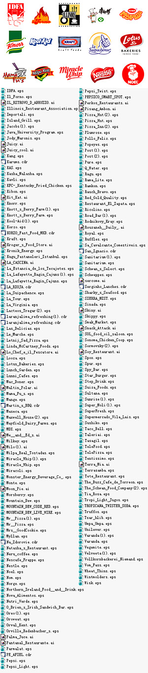 Beverage and Food LOGO Vector material 