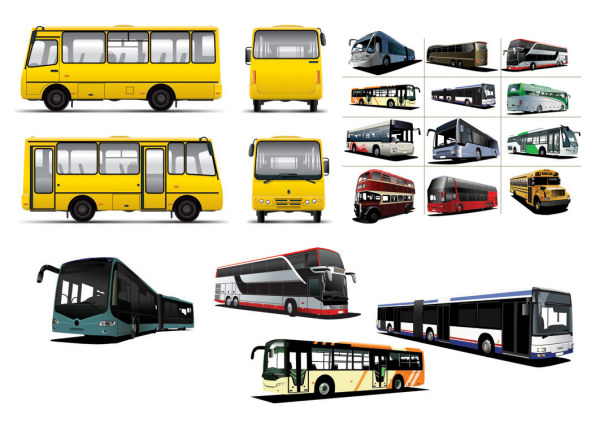 Various BUS bus vector material