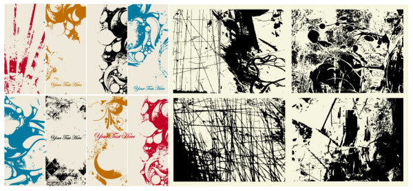 Mixed and disorderly nostalgic background vector of material
