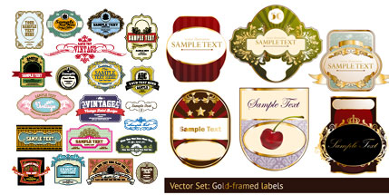 LABEL European pattern vector material