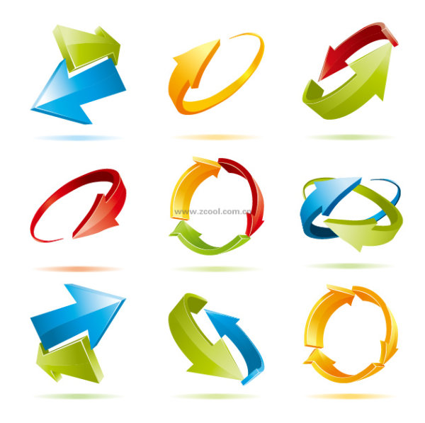 Dynamic stereo arrow vector