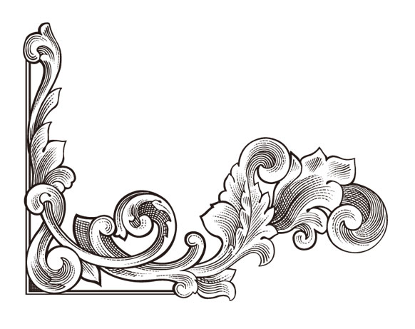 Practical gorgeous pattern vector material