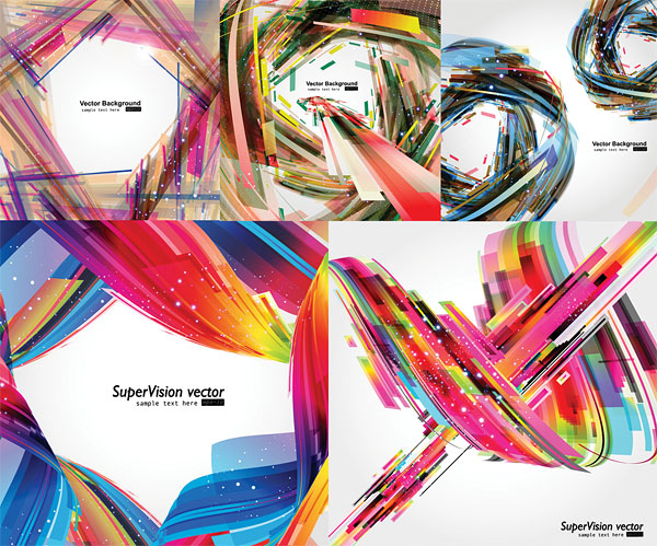 Symphony messy dynamic light Vector