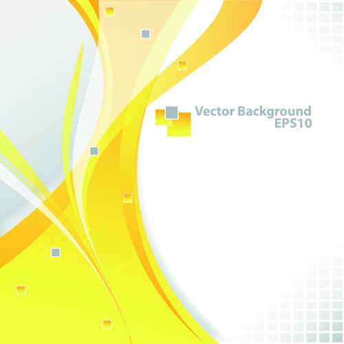 Bright yellow line text box vector -4