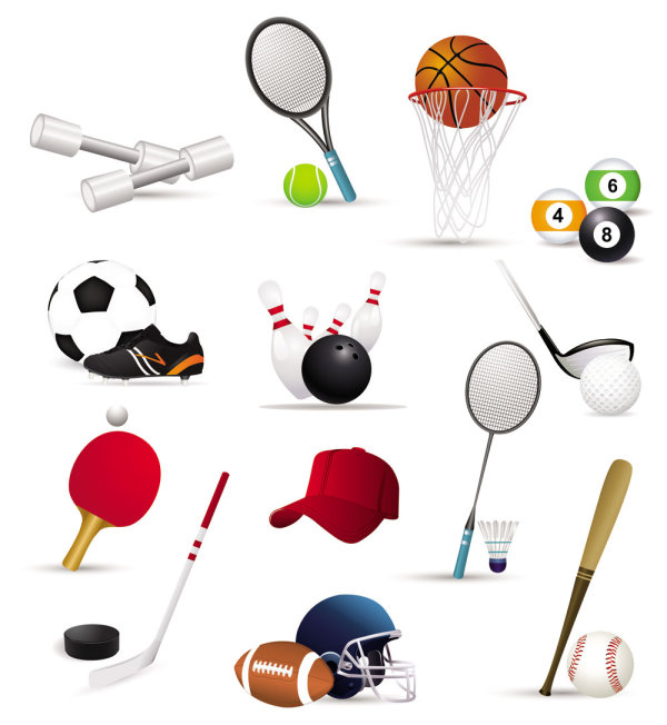 Sports-related icons 02 - vector