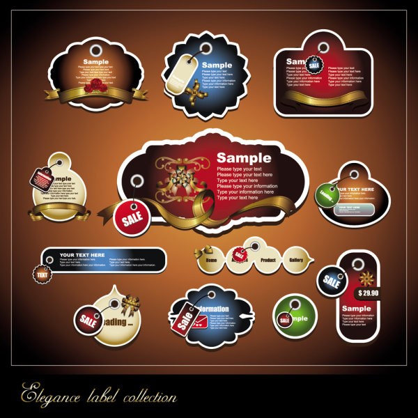 Label material 04-- vector material