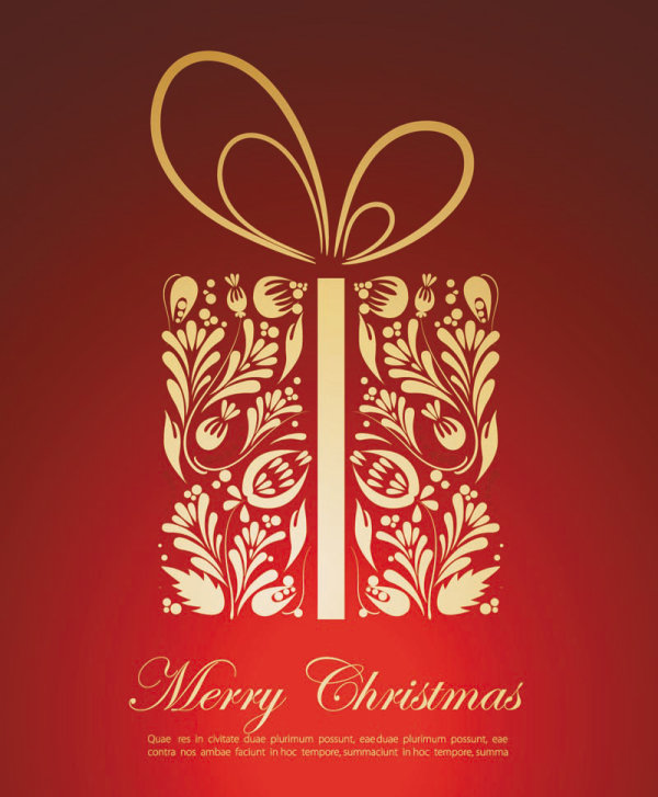 Festive gift material 02 - vector material