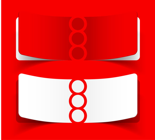 Red and white with notes 05 - vector material