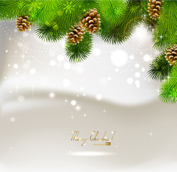 The exquisite Christmas ball background 02 - vector material