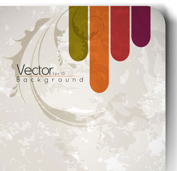 Nostalgic pattern background 01 - vector material