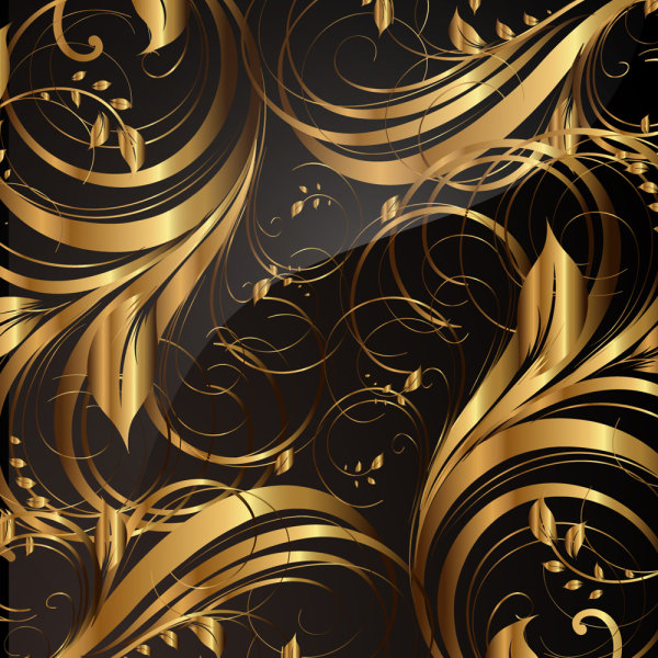 Gold pattern patterns 01 - vector material