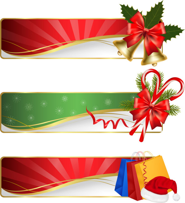 Christmas exquisite elements 02 - vector material