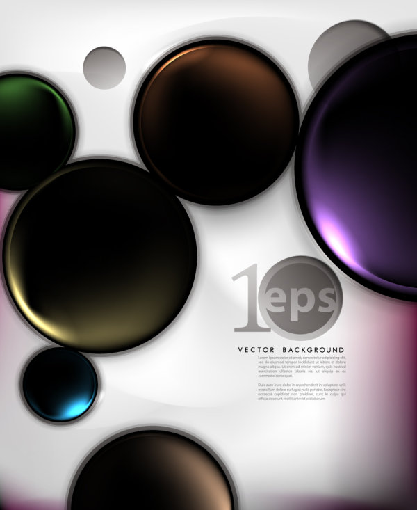 Brilliant stereo background 02 - vector material