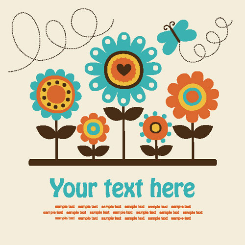 Children draw 03 - vector material