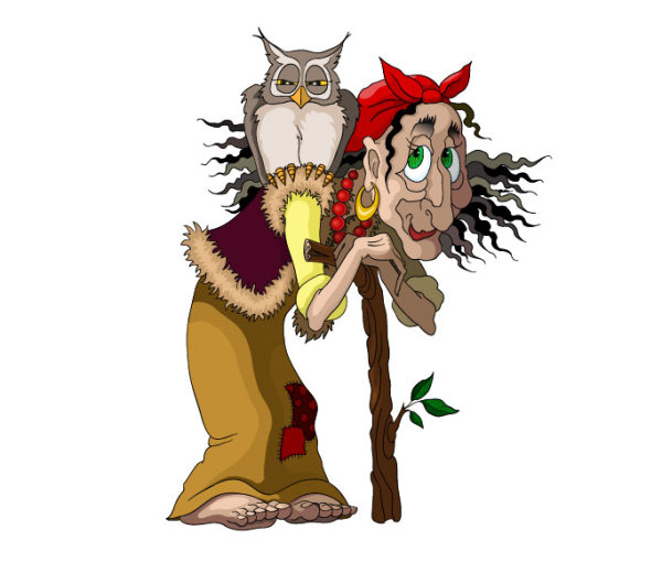 Witch image - vector material