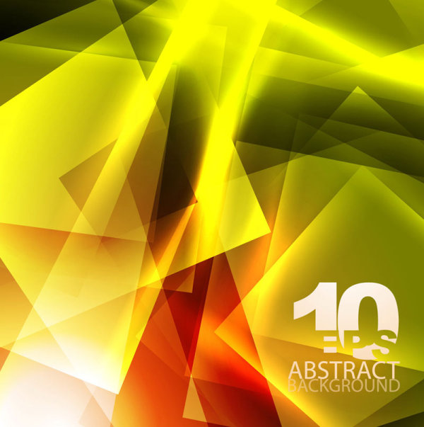 Yellow dynamic background 03 - vector material