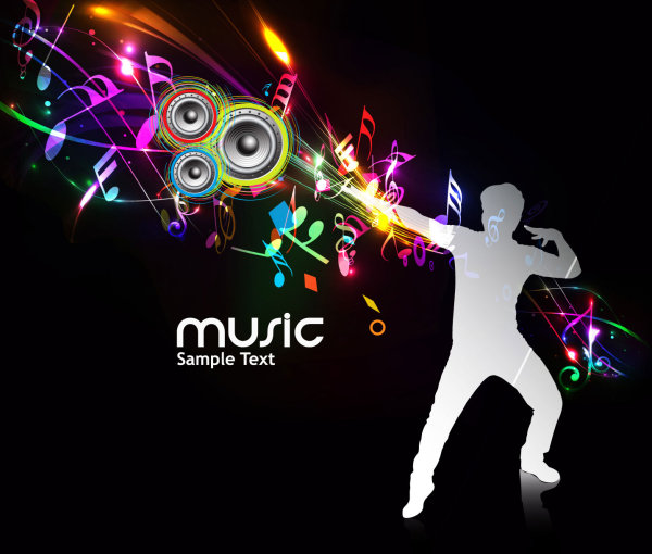 Brilliant dynamic background 03 - vector material