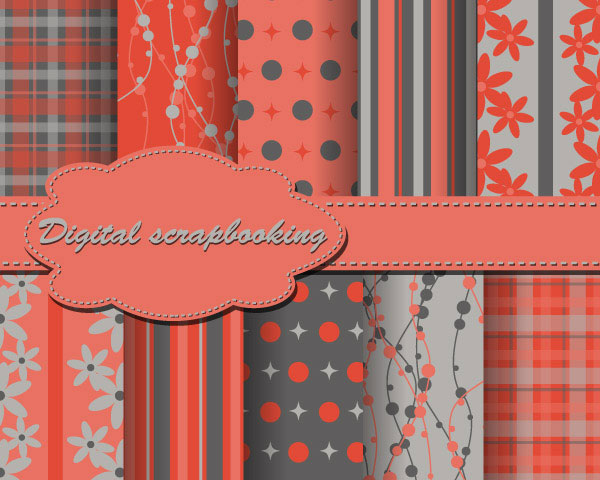 Pretty wove background vector material -3