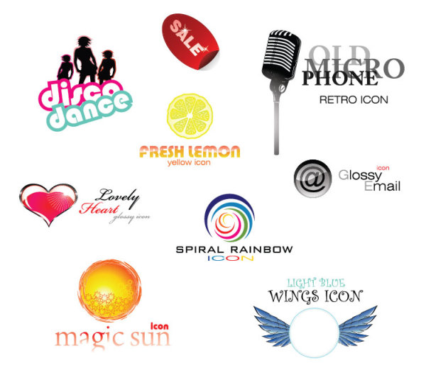 Entertainment icon 01 - vector material