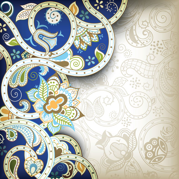 The gorgeous classical pattern vector material -1