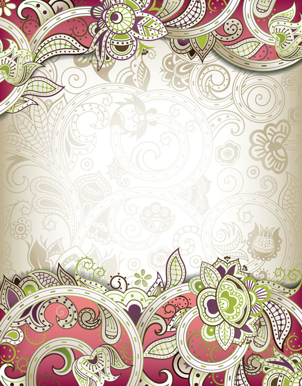 The gorgeous classical pattern vector material -3