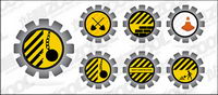 Road maintenance material vector icon