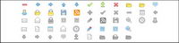 Web design commonly used small icon gif