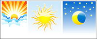 Sun Moon vector material
