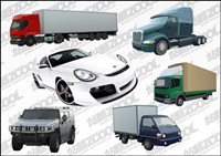 6 car vector material